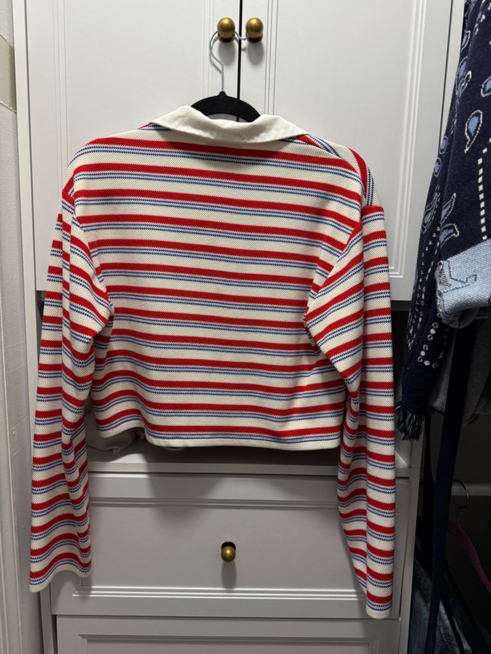 Reformation Anna Rugby Crop Knit Top - Picture 4 of 4